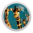thumbnail image 1 of Deer Glow-in-the-Dark Fluorescent Drawer Pulls with Screws - Round 4-Pack, Suitable for Cabinets, Wardrobes, Dressers - Furniture Decor with Door Handles, 1 of 6
