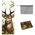 thumbnail image 1 of Deer Gym Yoga Mat Towel with Storage Bag, 72.8"x26.8" - Pilates, Fitness, Yoga Blankets - Suitable for Yoga, Pilates, Fitness, etc., 1 of 6