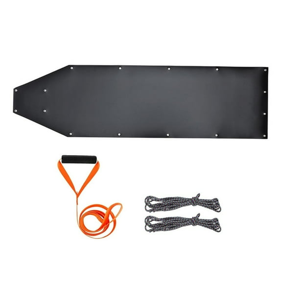 Deer Hauling Sled Set Multi-Purpose Hauler with Tractor Deer Dragging Suit Black