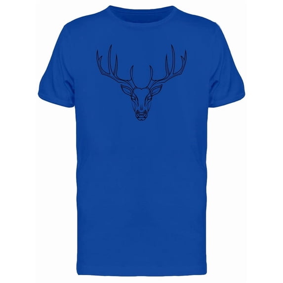 Deer Head Animal Sketch Tee Men's -Image by Shutterstock