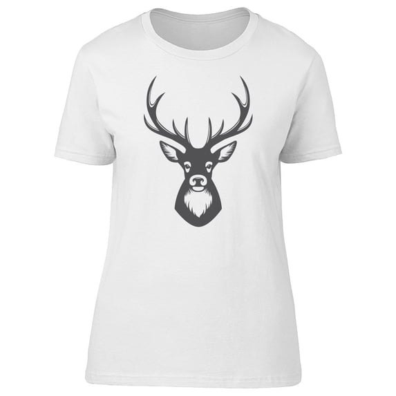 Deer Head In Black Tee Men's -Image by Shutterstock