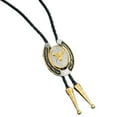 thumbnail image 1 of Deer Head Shoestring Necktie Bolo Tie Cowboy Necktie Western Necklace, 1 of 17