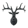 thumbnail image 1 of Deer Head Wall Decor Modern Deer Horn Statue 3D Wall Sculpture for Living Room Office Bedroom Resin Animal Head Home Decoration Gift, 1 of 4