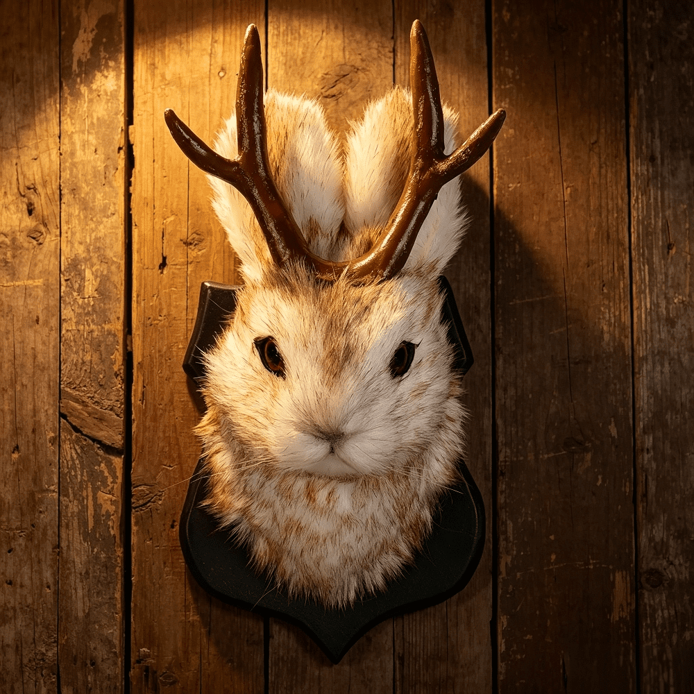 Deer Head Wall Decor Realistic Brown Deer Antler Wall Sculpture