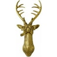 thumbnail image 1 of Deer Head Wall Mount 17 inchs Gold Deer Decor PU Foam Material (NOT RESIN) Wall Decor Art for Whimsigoth Home Wall Decor Lightweight Accent Wall Hanging Room Decor Maximalist Decor, 1 of 8