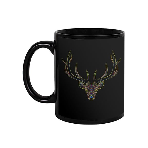 Deer Head With Color Pattern Mug - Image by Shutterstock,