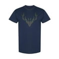 thumbnail image 1 of Deer Head With Color Pattern T-Shirt Men -Image by Shutterstock, Male 5X-Large, 1 of 4