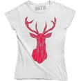 thumbnail image 1 of Deer Hipster Xmas Festive Christmas Moose Snow Top Pocket T-Shirt, 1 of 4