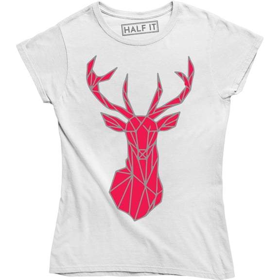 Deer Hipster Xmas Festive Christmas Moose Snow Top Pocket T-Shirt