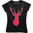 thumbnail image 1 of Deer Hipster Xmas Festive Christmas Moose Snow Top Pocket T-Shirt, 1 of 4