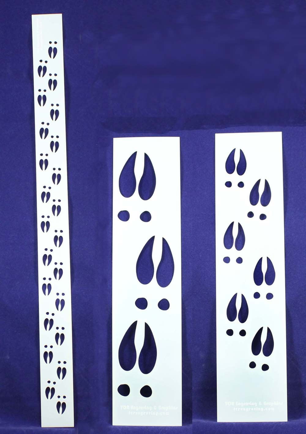 Deer Hoof Tracks 3 Piece Stencil Set-Border-14 Mil -Painting /Crafts/ Templates - Walmart.com deer-hoof-tracks-3-piece-stencil-set-border-14-mil-painting-crafts-templates-walmart-com