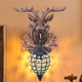 thumbnail image 1 of Deer Horn Sconce Crystal Pendant Lamp Resin Antler Wall Light Wall Fixtures, 1 of 11