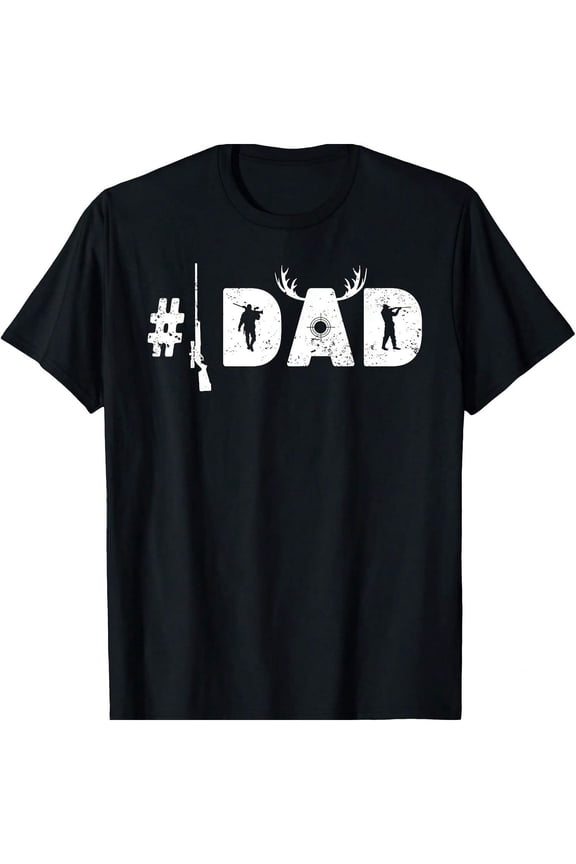 Deer Hunter Number Best Hunting Dad Father's Day T-Shirt