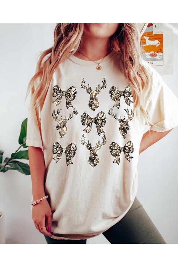 Deer Hunter'S Wife Shirt, Camouflage Coquette Shirt, Deer Hunting Women'S Shirt, Camo Hunting Shirt, Camo Bow
