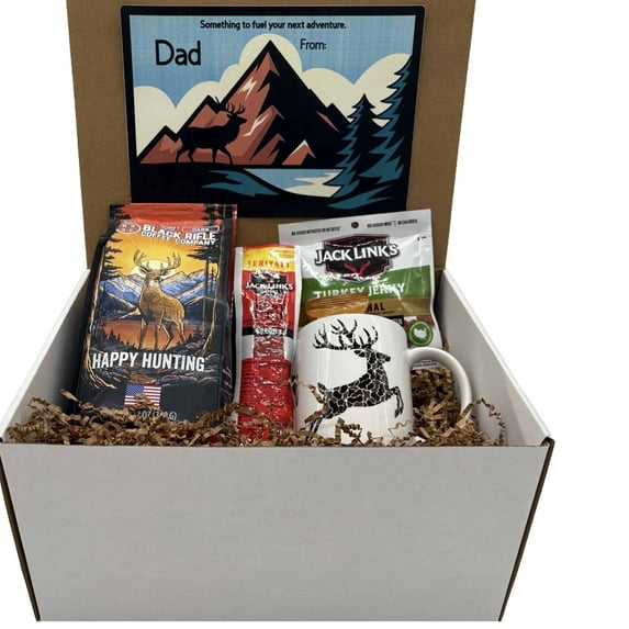 Deer Hunter's Personalized Mug Gift Set, 12 oz. Ceramic, Custom Gift Message