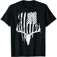 thumbnail image 1 of Deer Hunting American Flag T-Shirt Patriotic Hunter Gift T-Shirt, 1 of 4