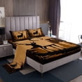 thumbnail image 1 of Deer Hunting Bed Sheets Twin Wildlife Hunting Theme Sheets Western Woodland Animal Sheet Set Rustic Farmstyle Fitted Sheet Antler Print Flat Sheet 3 Pcs, 1 of 6