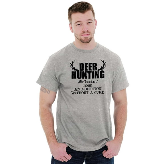 Deer Hunting Definition Antlers Men's Graphic T Shirt Tees Brisco Brands S