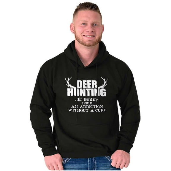 Deer Hunting Definition Antlers Unisex Plus Fleece Graphic Hoodie Brisco Brands 2X