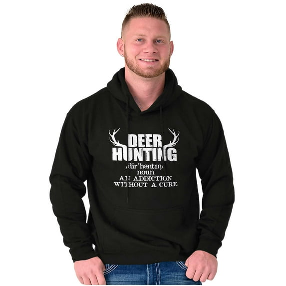 Deer Hunting Definition Antlers Unisex Plus Fleece Graphic Hoodie Brisco Brands 2X