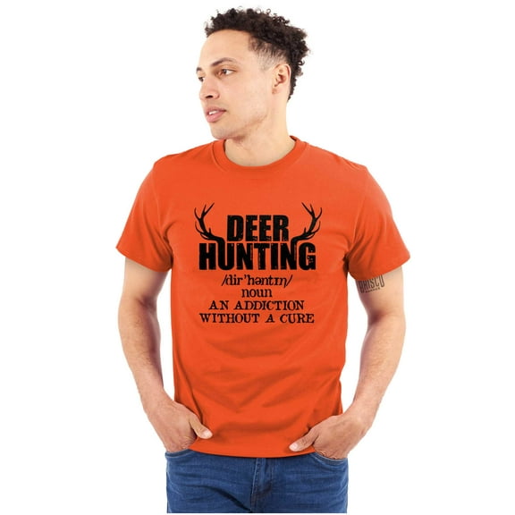 Deer Hunting Definition Antlers Plus Size Crewneck Graphic Tee Shirt Brisco Brands 2X