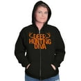 thumbnail image 1 of Deer Hunting Diva Antler Season Zip Hoodie Sweatshirt Women Brisco Brands S, 1 of 5