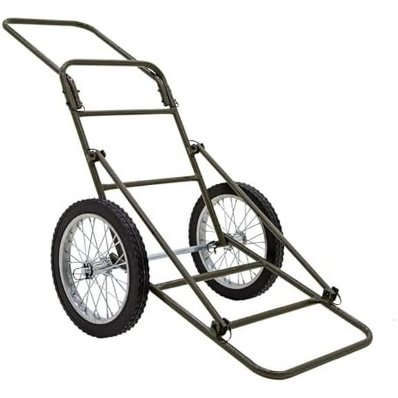 Deer Hunting Folding Game Cart 500 lb Capacity with 16" Rubber Wheels for Hauling Deer, Game, and Hunting Gear$$Other