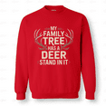 thumbnail image 1 of Deer Hunting Funny Family Gift for Dad Hunter Son Sweatshirt, for Men & Women, up to Size 5XL, 1 of 2