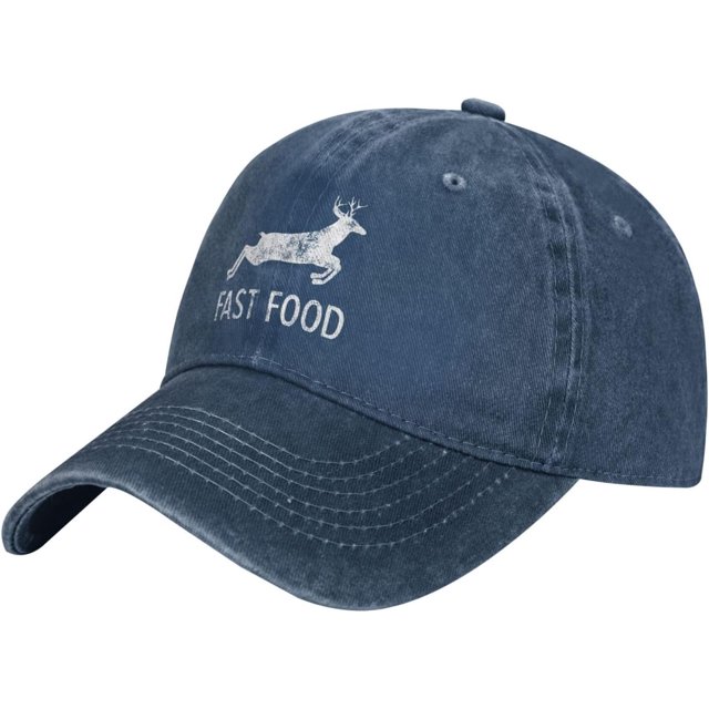Deer Hunting Funny Hunters Running Hats for Women Fast Food Fashion