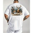 thumbnail image 1 of Deer Hunting Graphic T-Shirt – Buck, Beagle & Forest Scene Tee for Hunters & Outdoorsmen, 1 of 6