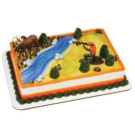 Deer Hunting Hunter Birthday Cake Topper by DecoPac, Brown