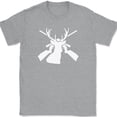 thumbnail image 1 of Deer Hunting Rifle Logo T-Shirt Hunter Elk Doe Hobby Graphic Tee - Heather Grey, 4XL, 1 of 1