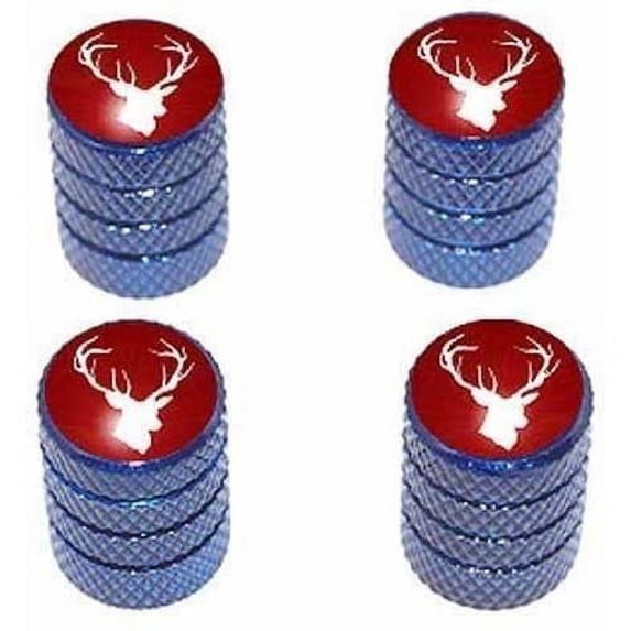 Deer Hunting Tire Rim Wheel Aluminum Valve Stem Caps, Multiple Colors