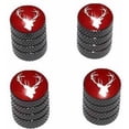thumbnail image 1 of Deer Hunting Tire Rim Wheel Aluminum Valve Stem Caps, Multiple Colors, 1 of 1