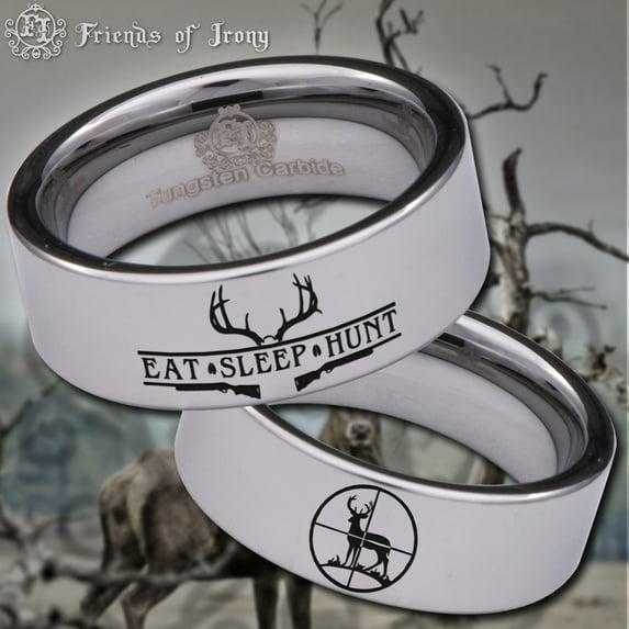 Deer Hunting Tungsten Carbide Ring