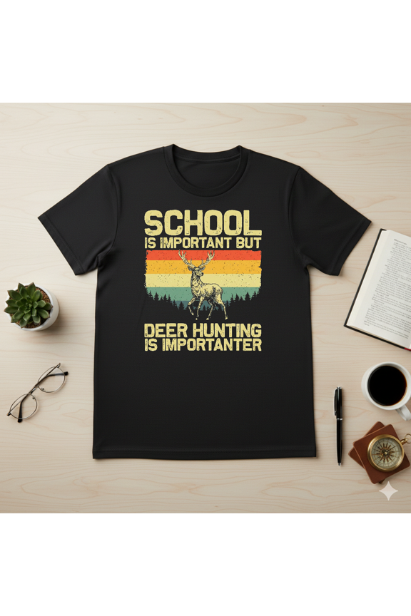 Deer Hunting Wildlife Hunter Outdoor Nature Graphic Art Unisex T-Shirt V17634, up to Size 5XL