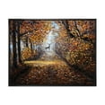 thumbnail image 1 of Deer In The Autumn Park 40 in x 30 in Framed Painting Canvas Art Print, by Designart, 1 of 5