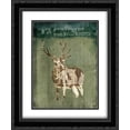 thumbnail image 1 of Deer In The Field 2x Matted 20x24 Black Ornate Framed Art Print by OnRei, 1 of 2