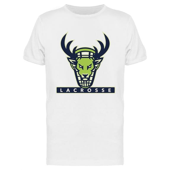 Deer Lacrosse Mascot T-Shirt Men -Image by Shutterstock, Male 3X-Large