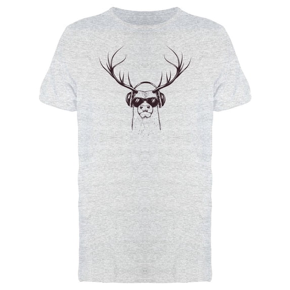 Deer Listening To Music Tee Men's -Image by Shutterstock