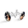 thumbnail image 1 of Deer Men's Cufflink Set in Stainless Steel for Formal Attire and Business Meetings, 1 of 6
