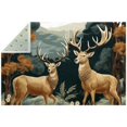 thumbnail image 1 of Deer Modern Polyester Area Rug 5x7 Gray Geometric Pattern Indoor Outdoor Carpet for Living Room Bedroom Office Décor, 1 of 6