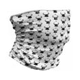 thumbnail image 1 of Deer Neck Gaiter, Monochrome Animal Head, Unisex, Black White, by Ambesonne, 1 of 3