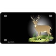 thumbnail image 1 of Deer Offset Metal Novelty License Plate 4" x 2.2" Mini, 1 of 1