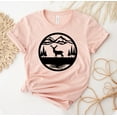 thumbnail image 1 of Deer Outdoor T-shirt Camper Shirt Nature Gift Animal Lover Hiking Top Travel Tee Mountain Wanderlust Adventure Stag Silhouette, 1 of 3