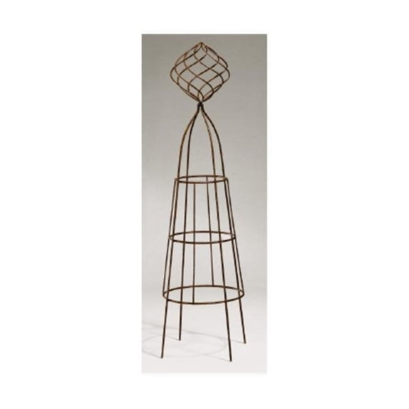 Deer Park D68 TO101X 45 In. H X 11 In. Diameter Firecracker With Ball Topiary