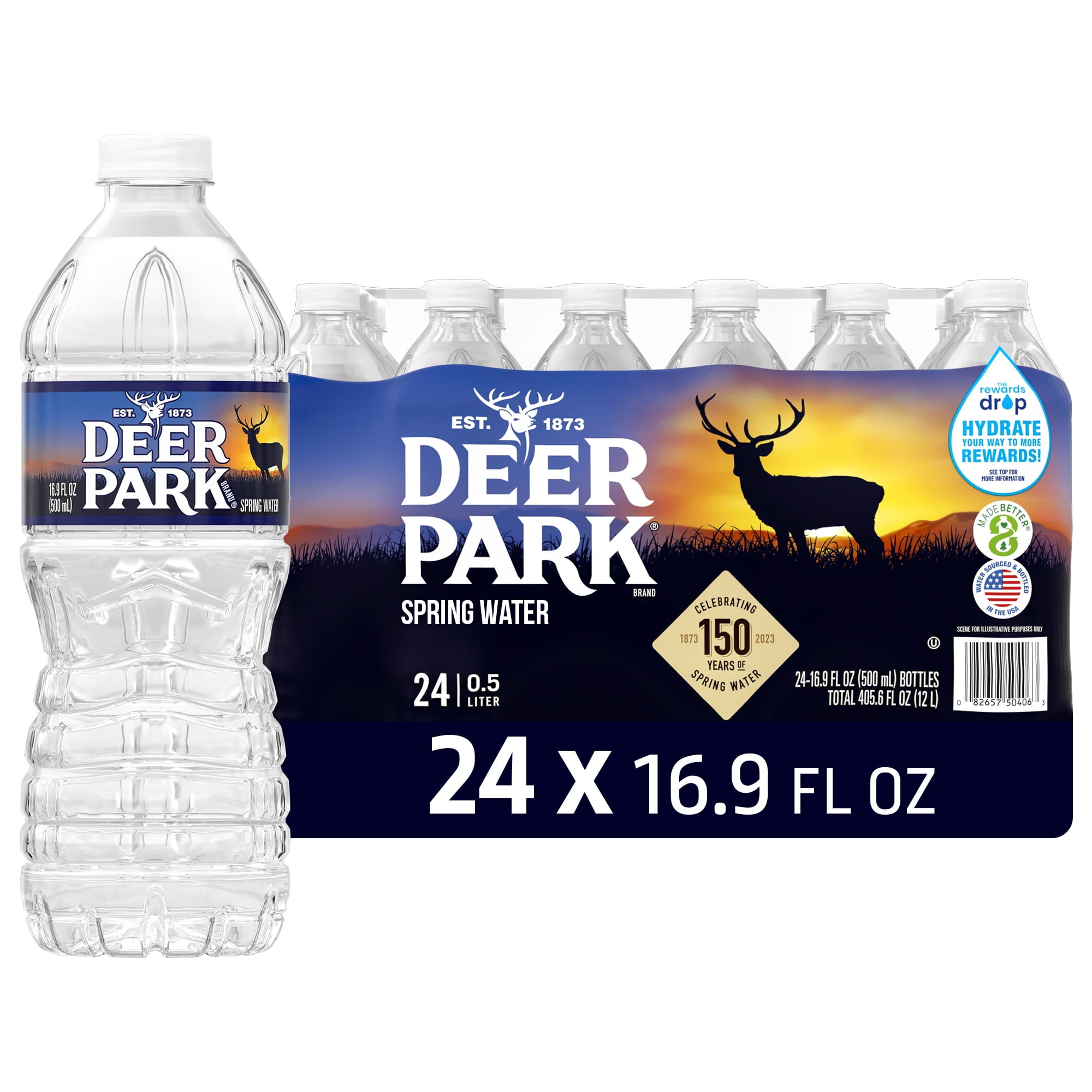 Deer Park Spring Water, 16.9 fl oz, 24-pack Plastic Bottles