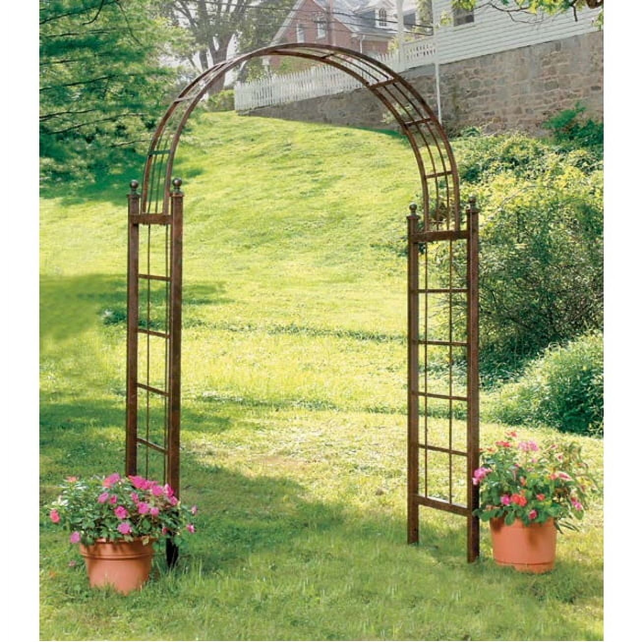 Deer Park Steel Lattice Arbor - Black