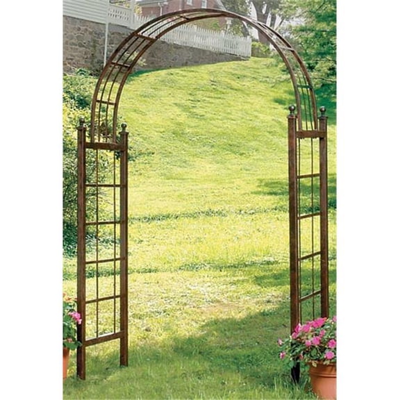 Deer Park Steel Lattice Arbor, Natural