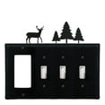 thumbnail image 1 of Deer & Pine Trees Single GFI CUSTOM Product Triple Switch Cover, 1 of 2